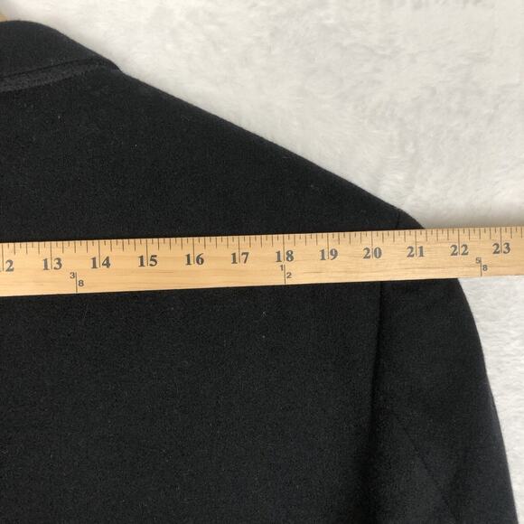 VTG LANDS' END Camel Hair Blazer Men's Sz 48R Black Sport Coat Classic USA Made‎ - Picture 15 of 16